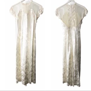 Jessica McClintock Cream Lace Wedding Dress